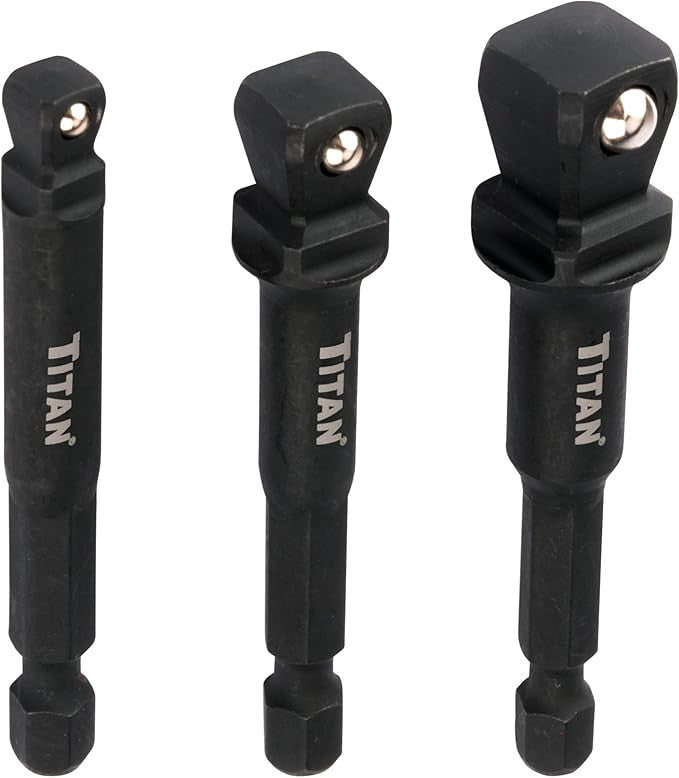 Titan Impact Wobble Socket Adapter Set 1/4, 3/8 & 1/2 Drive