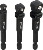 Titan Impact Wobble Socket Adapter Set 1/4, 3/8 & 1/2 Drive