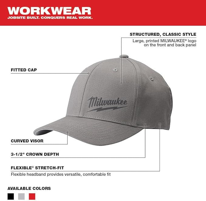 Milwaukee Flexfit Cap Grey