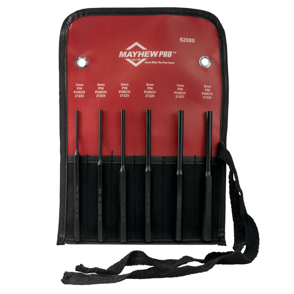 Mayhew Tools 6 PC Metric Pin Punch