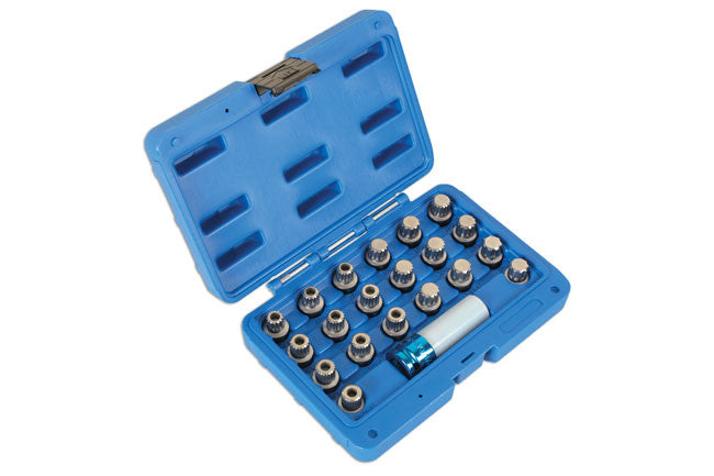 Laser Tools Wheel Nut Lock Kit - BMW 21pc