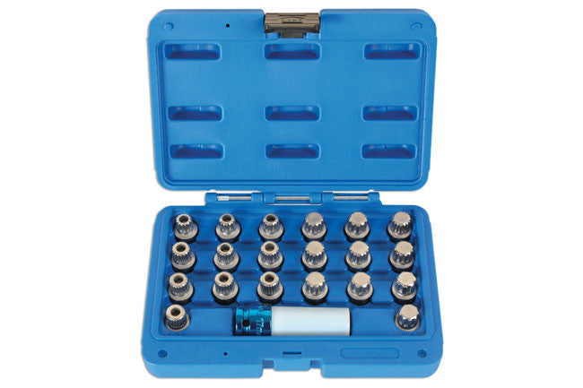 Laser Tools Wheel Nut Lock Kit - BMW 21pc