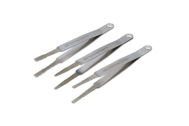 Laser Tools Diamond Terminal Cleaner Set 3pc