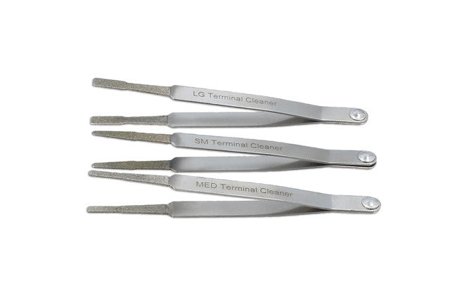 Laser Tools Diamond Terminal Cleaner Set 3pc