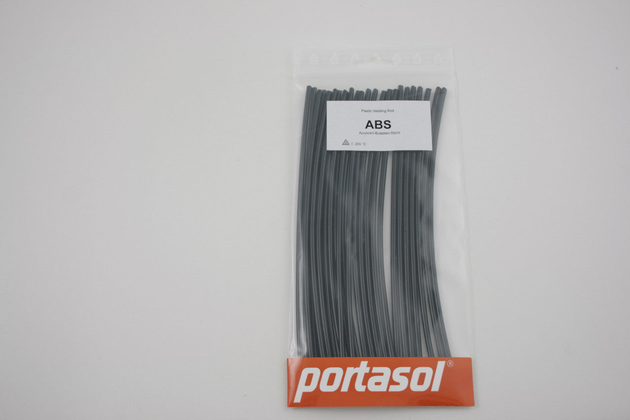Portasol ABS Welding Rod 20cm Black 25pc