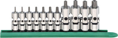Gearwrench 11pc Universal Tamper Proof Torx 1/4 & 3/8 Drive