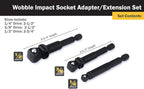 Titan Impact Wobble Socket Adapter Set 1/4, 3/8 & 1/2 Drive