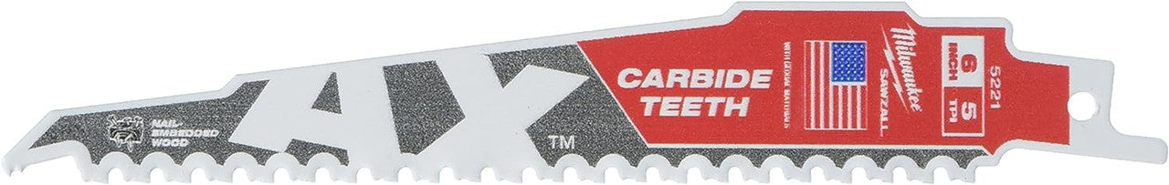 Milwaukee Sawzall Saw Blade TCT AX 150 - 1pc 48005221