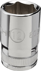 Gearwrench Standard Metric Socket 1/4in Drive 6 Point 12mm