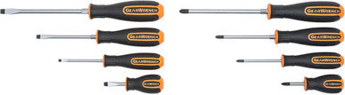 Gearwrench 8Pc Orange & Black Phillips/Slotted Screwdrivers