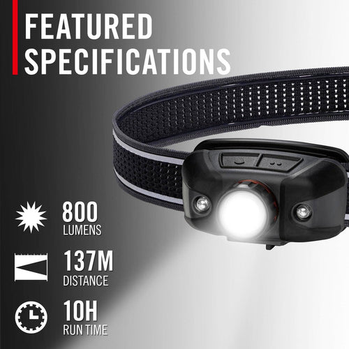 Coast Rechargeable Focusing Head Torch - 800 lumens