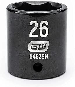 Gearwrench Standard Impact Socket 1/2in Drive 26mm