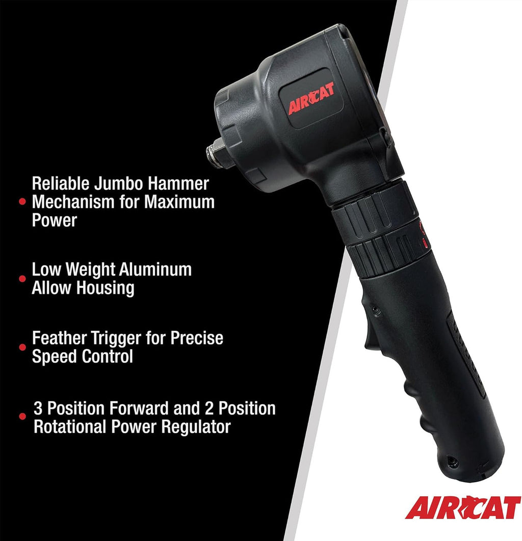 AirCat 1/2in Gearless Air Angle Impact Wrench