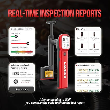 Launch Tech TREADMASTER Tyre Tread Measurement Device