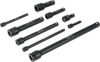 Titan 9pc Assorted Impact Extension Bar Set 1/4, 3/8 & 1/2 Drive