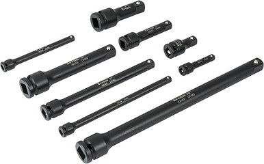 Titan 9pc Assorted Impact Extension Bar Set 1/4, 3/8 & 1/2 Drive