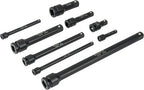 Titan 9pc Assorted Impact Extension Bar Set 1/4, 3/8 & 1/2 Drive