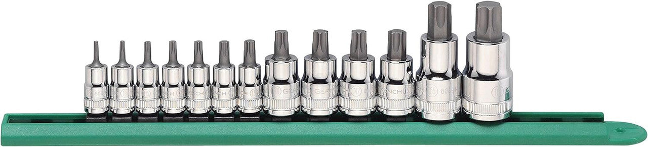 Gearwrench 13Pc Stubby Torx  Bit Set 1/4, 3/8, 1/2 Drive