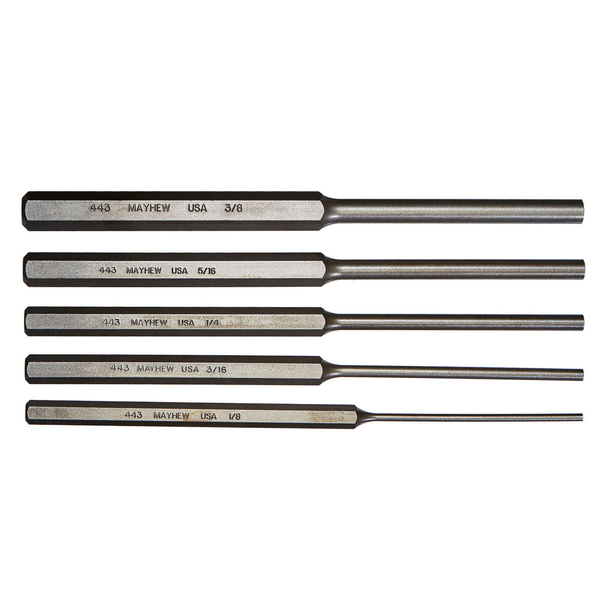 Mayhew Tools 5 PC Metric X-Long Pin Punch Kit