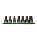 GripEdge 7pc 1/2Dr Metric Impact RPT Hex Driver Set Short