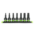 GripEdge 7pc 3/8Dr Metric Impact RPT Hex Driver Set Short
