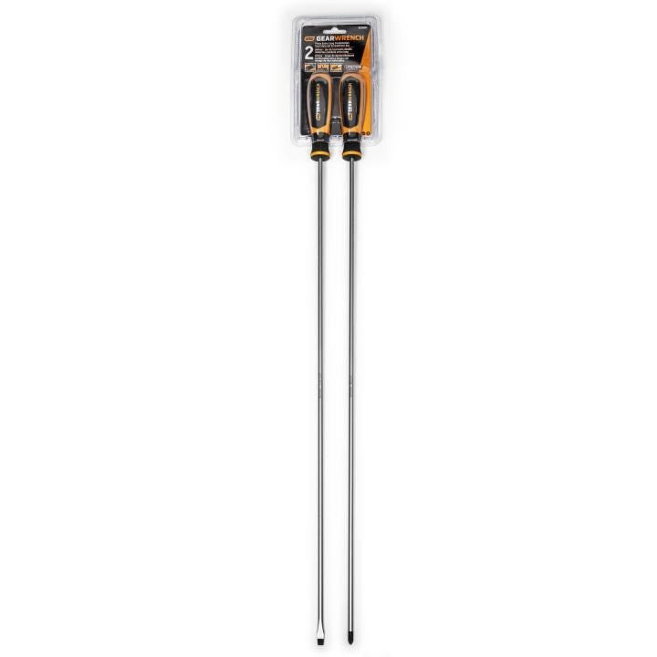 Gearwrench 2Pc Extra Long Comb Dual Material Screwdriver