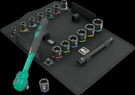 Wera Tools 16pc Zyklop 3/8in Metric Comfort Ratchet Set