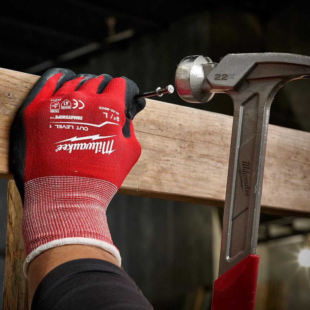 Milwaukee Cut Gloves Level 1 Dipped Resistant - Extra Large