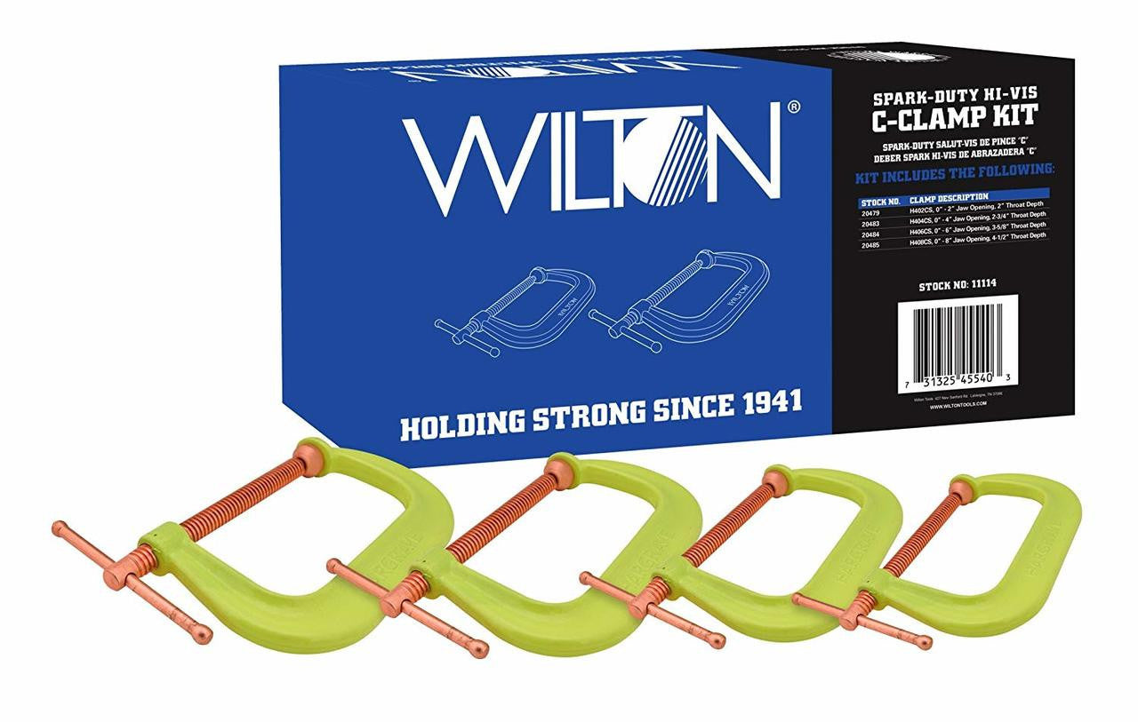 Wilton Spark-Duty 400Cs Hi-Vis C-Clamp Kit