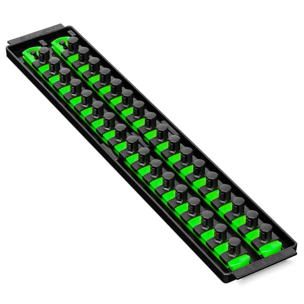 Ernst 1/2 Dr 2 Rail Twist Lock Socket Boss 18in Green