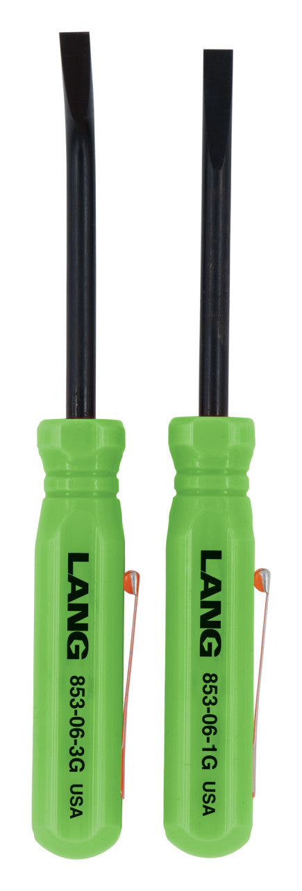 Lang Tools 2pc 5in Mini Pocket Pry Bars - Green