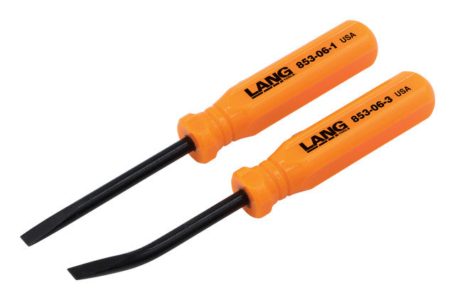 Lang Tools 2pc Mini Pocket Pry Bars 5in Orange