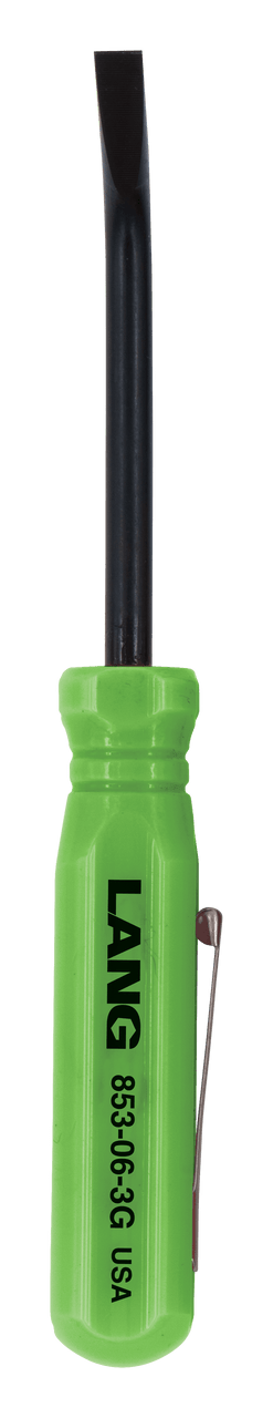 Lang Tools Mini Pocket Pry Bar 5in Long 27-Degree Offset - Green