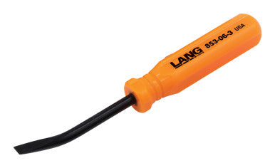 Lang Tools Mini Pocket Pry Bar 5in Long 27-Degree Offset Orange