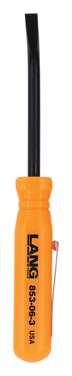 Lang Tools Mini Pocket Pry Bar 5in Long 27-Degree Offset Orange