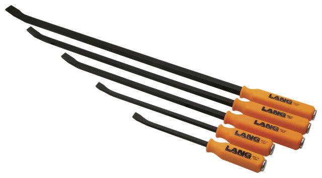 Lang Tools 5pc Curved Strike Pry Bar Set 12/17/25/31/36