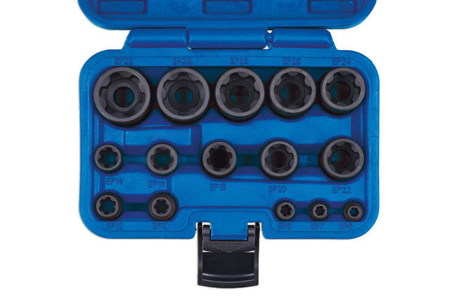 Laser Tools EP Star Impact Socket Set 15pc