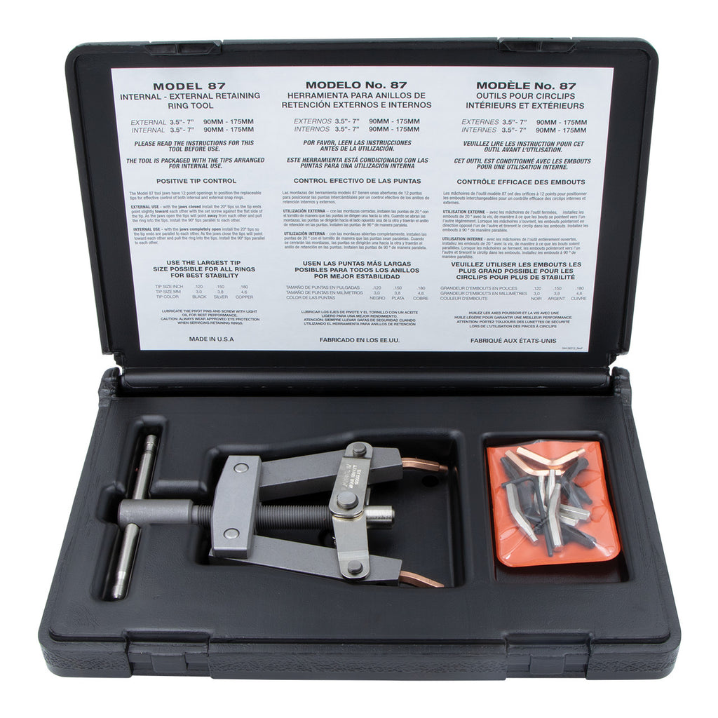 Lang Tools Circlip Pliers 3.5-7in