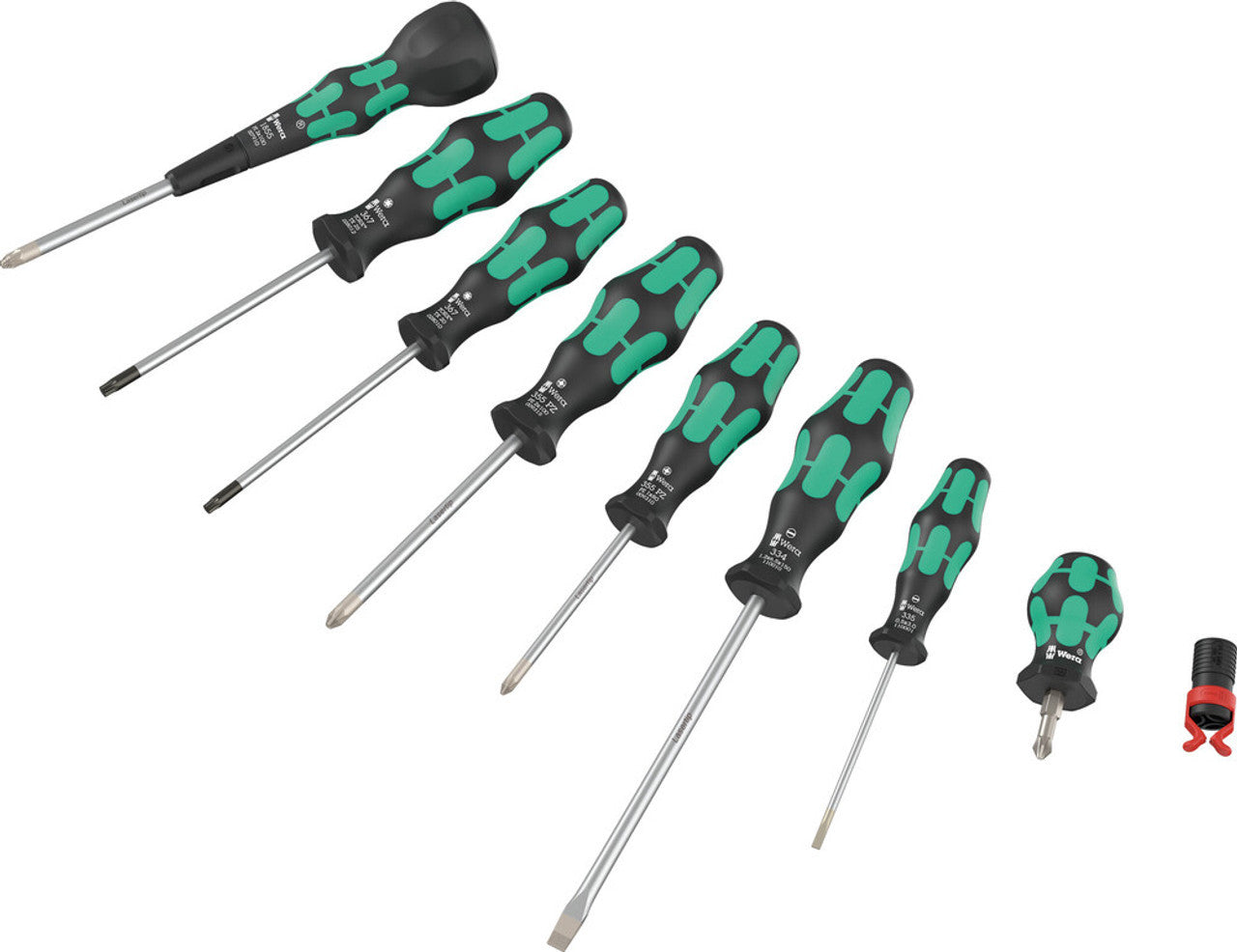 Wera Tools 9pc 9528 Ballgrip Screwdriver PZ/TX/SL Set