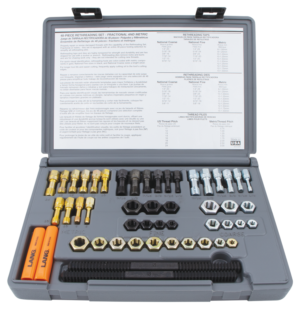 Lang Tools 48pc Rethread Master Set In Box