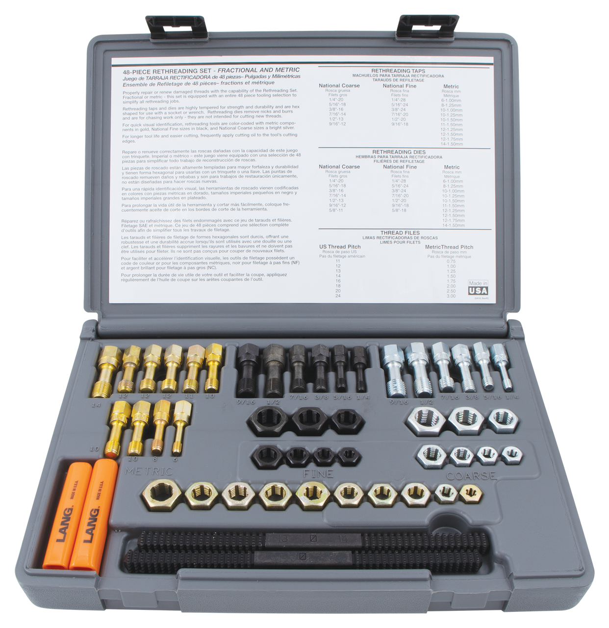 Lang Tools 48pc Rethread Master Set In Box