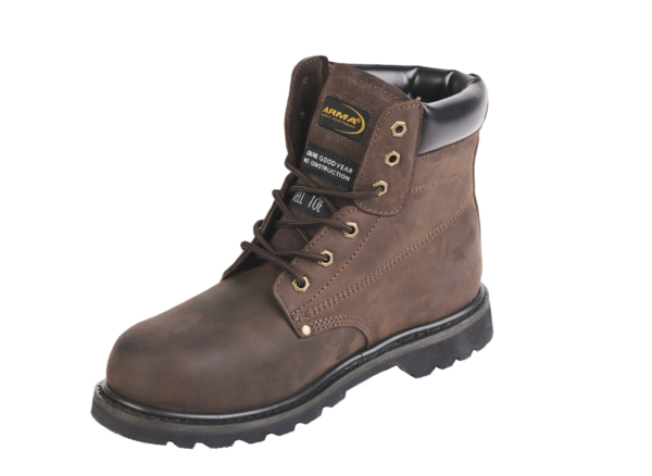 Arma Challenger Brown Full Grain Leather Boot - Size 11