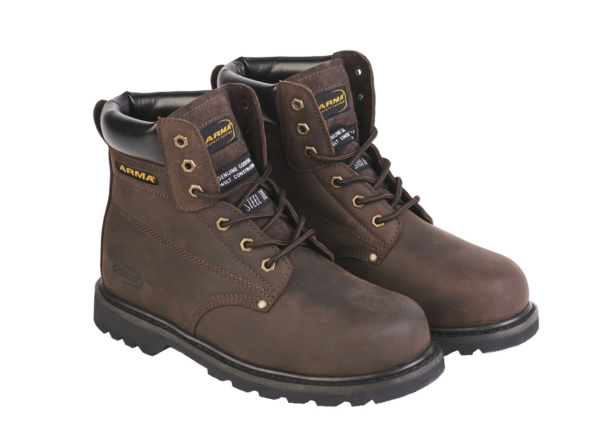 Arma Challenger Brown Full Grain Leather Boot - Size 9