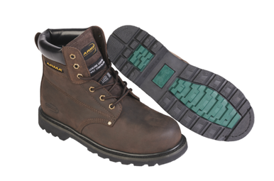 Arma Challenger Brown Full Grain Leather Boot - Size 8