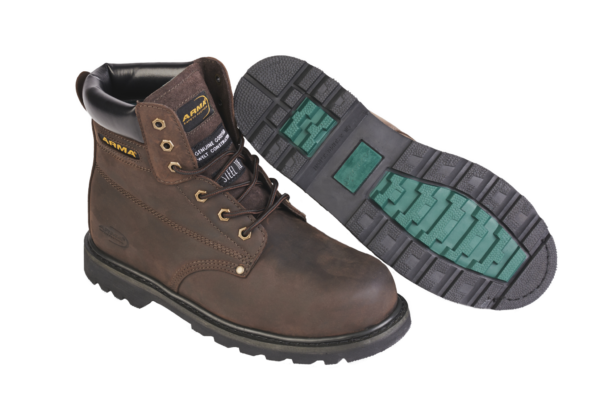 Arma Challenger Brown Full Grain Leather Boot - Size 10