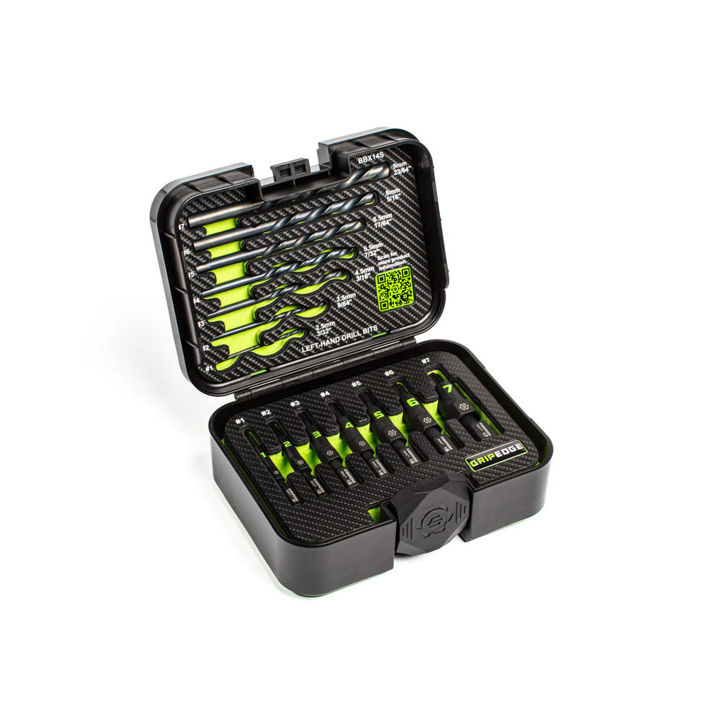 GripEdge  14pc RPT FORS Broken Bolt Extractor Set