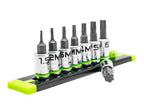 GripEdge 8pc 1/4 Dr Short Metric RPT Hex Driver Set