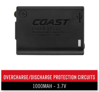 Coast Replacement Rechargable Battery for FL60R