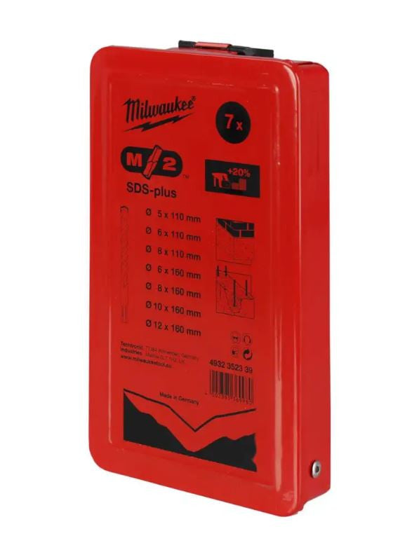Milwaukee SDS Drill Set 7pc