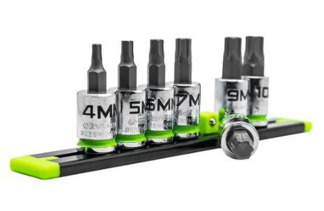 GripEdge 7pc 3/8 Dr Short Metric RPT Hex Driver Set